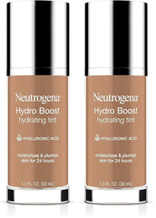 Neutrogena Hydro Boost Hydrating Tint with Hyaluronic Acid, Lightweight Water Gel Formula, Moisturizing, Oil-Free & Non-Comedogenic Liquid Foundation Makeup, 115 Cocoa Color 1.0 fl. oz (Pack of 2)