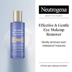 Neutrogena Oil-Free Eye Makeup Remover & Cleanser, Gentle & Non-Greasy Makeup Remover for Waterproof Mascara, 8 fl. Oz, 2 Pack